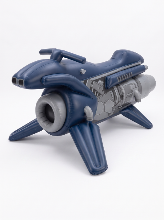 Oppressor MK2 inflatable pool float in navy blue
